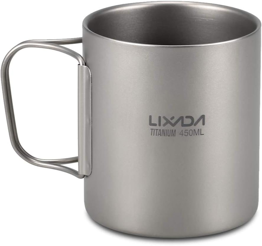 MAXI Titan-Becher 450 Ml – Mit Deckel, Faltbarem Griff, Für Outdoor