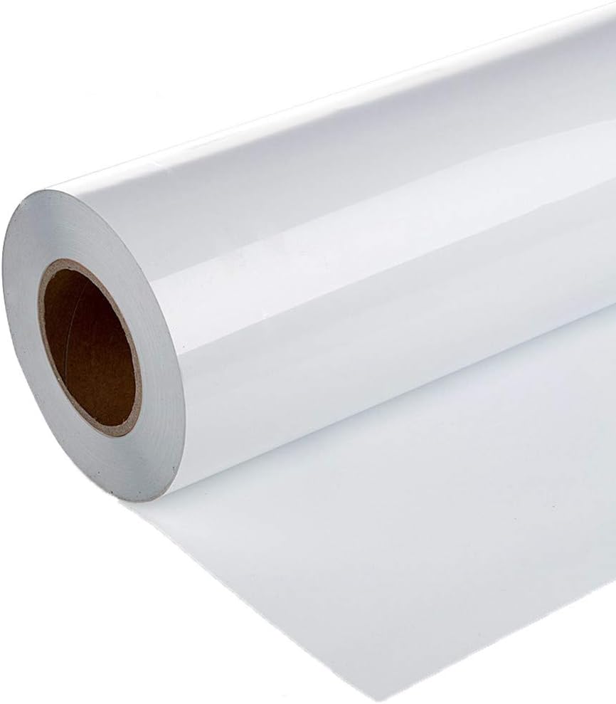 HTV Heat Transfer Vinyl 2 Roll 30 x 100 cm Permanent Iron On Vinyl. Compatible with Cricut, Silhouette or ANY Cutter(Black and White) - Image 4