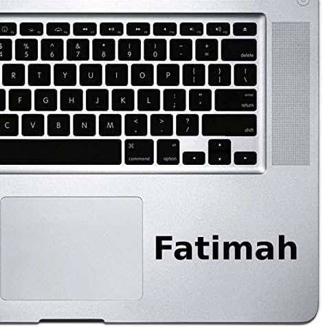 (2x) StickAny Palm Series Fatimah Sticker for Macbook Pro, Chromebook, and Laptops (Black)