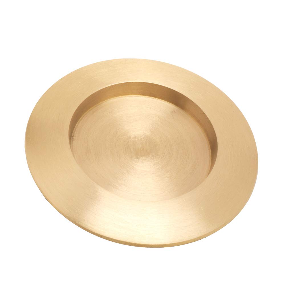 NKlaus Candle Plate Ø 12cm Aluminium Gold Round Candle Holder Pillar Candles Communion Paper Lanterns Baptism Decoration Dishwasher safe 2814