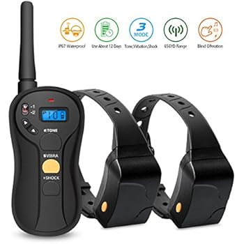 Amazon.com : Fiddo Electric 2 Dog Collar 330 Yards Remote Dog Training