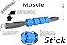 The Stick Massage Roller Muscle Roller Stick for Muscles | Rolling Massager Stick | Massage Stick Roller for Legs - Advanced Blue