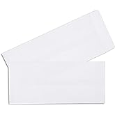 Juvale #14 Business Mailing Envelopes - 11.5 x 5 in, 50 Count, White, 120gsm Paper - Mailers for Cash Envelopes & Policy Documents