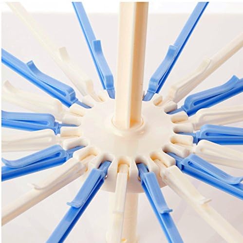 Folding Umbellate 20 Clip Rotate Towel Rack Children Clothes Hangers Multi-function Can 360 Degrees Windbreaker Frame Design.