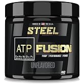 Steel Supplements ATP Fusion Creatine Monohydrate Capsules Workout Supplement Pills No Bloat Faster Recovery Time 60 Servings