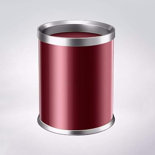 CYQ Contenedor de Basura destapado Latas de Basura con Anillo de