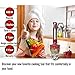 KOIOS Powerful 500 Watt Hand Blender Setting 6-12 Variable Speeds,4-in-1 Immersion Blender Includes Food Processor, BPA-Free Beaker and Stainless Steel Egg Whisk - Rose Red