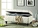 Coaster Home Furnishings French Script Storage Bench Off White/Grey
