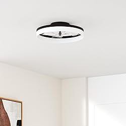 VOLISUN Low Profile Ceiling Fans with Lights and