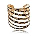 Sexy Print Leopard Hollowed Glitter Sparkle Open Cuff Adjustable Bangle Bracelet N110K04
