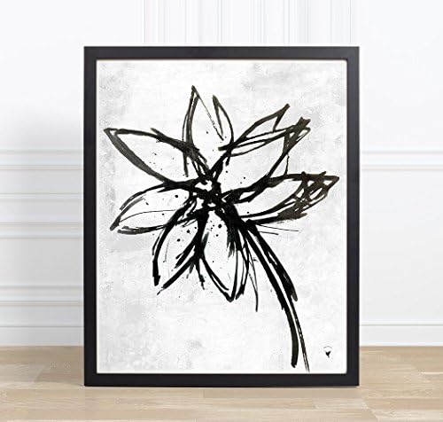 Sunflower in Ink Abstract - Artisanal Giclée Art Print [unframed]