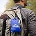 Compact Portable Kanga Pocket Blanket: Packable Outdoor Blankets for Camping - Sand Proof Beach Blanket & Water Resistant Picnic Blanket - Blue Mat With Carabiner Clip Carrying Pouch - 55