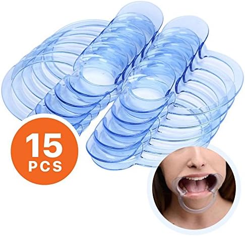 UNM 3D Dental Best Game Cheek Retractor Pack of 15 - 5 Small 5 Medium 5 Large