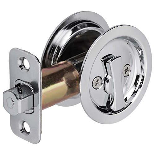 Harney Hardware Inc Round Pocket Door Lock, Privacy, 2 1/8 In. Bore X 2