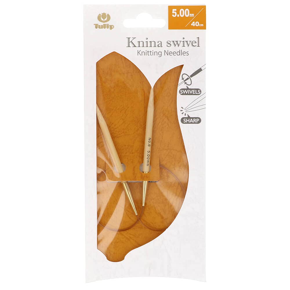 Tulip Knina Swivel Circular Needle 40 cm, 5.0 mm - 1 piece