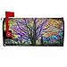 Wamika Rainbow Tree of Life Mailbox Cover Colorful Forest Tree Mailbox Covers Magnetic Mailbox Wraps Post Letter Box Cover Standard Size 18