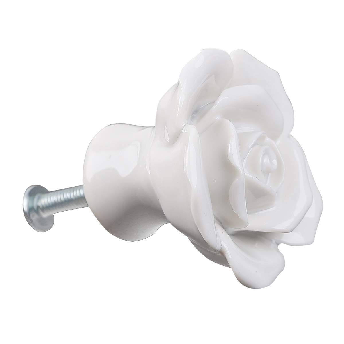 8x Pomo de Cerámica para puerta de Armario Tirador de Mueble Tiradores