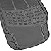 All Weather Tough Rubber Floor Mats in Gray - 2pc Front Set