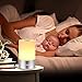 LUNSY Touch Sensor Table Lamp, Dimmable Bedside Lamp, Rechargeable Atmosphere Lamps, Wireless, Warm White Light with RGB Living Colors for Bedroom, Living Room and Outdoors.