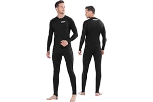 COPOZZ Mens Wetsuit – Front Zip Wet Suit for Snorkeling, Surfing, Scuba Gear, Paddleboarding, Water Sports