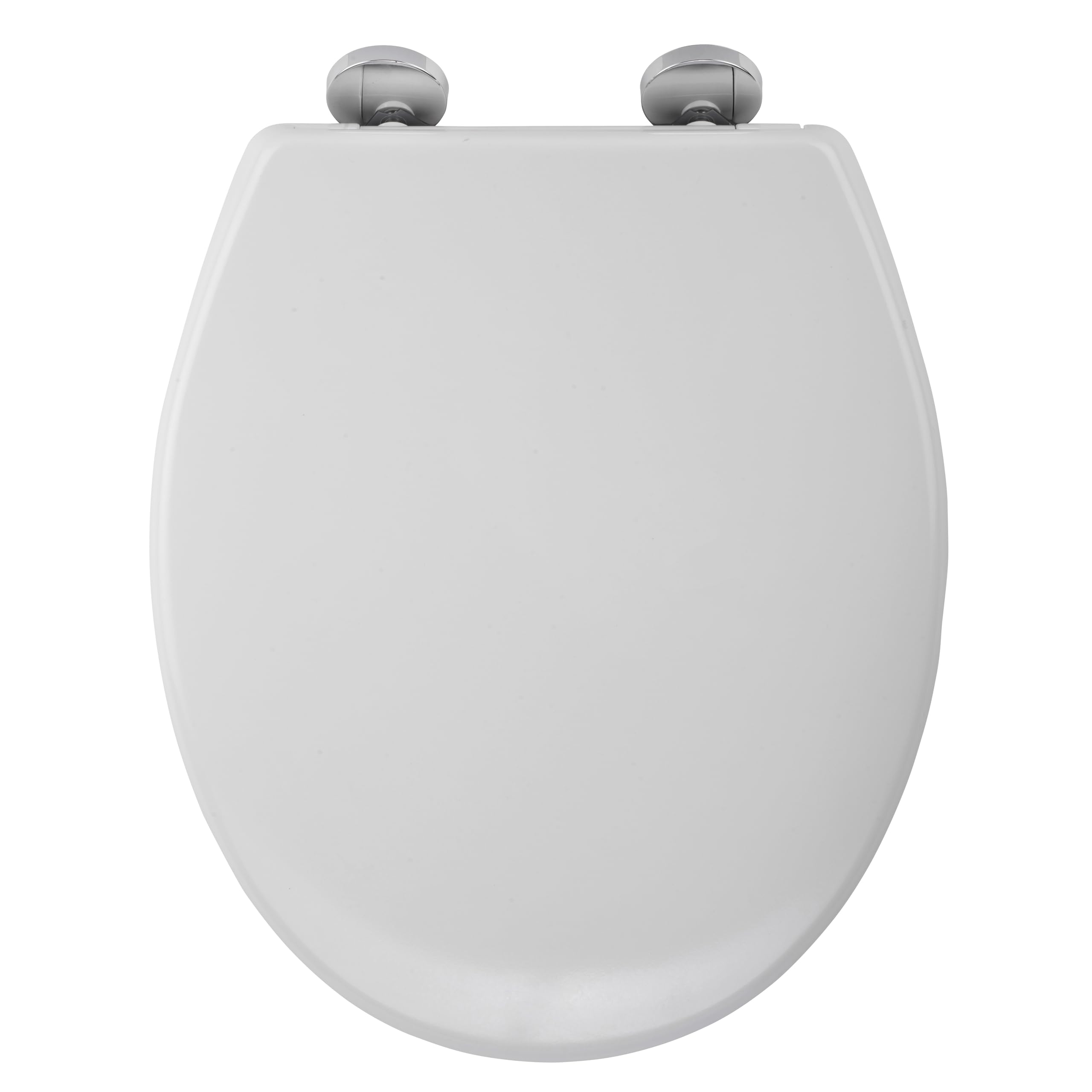 Croydex Constance Flexi-Fix White Soft Close Toilet Seat with Quick Release Button, Anti-Bacterial Treated Thermoset Plastic, Heavy Duty, Adjustable Stainless Steel Hinges Fits Most UK Toilet Bowls