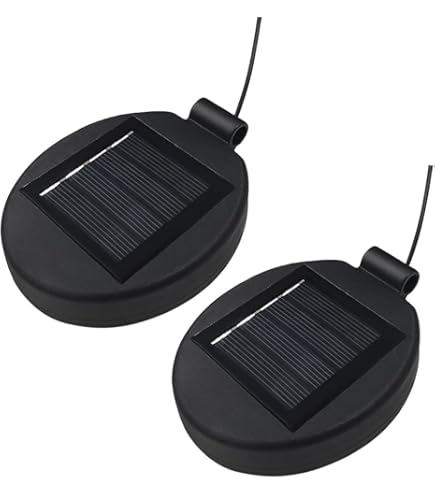 Lot De 2 Sommets De Rechange Pour Lampes Solaires Avec Ampoules LED Et