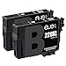 E-jet Remanufactured Epson 220 220XL ink cartridge for Epson WF-2760, WF-2750, WF-2630, WF-2650, WF-2660, XP-320 XP-424 XP-420 Printer (2 Black)