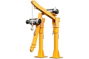 ZHIHUASMTBX 3300 lbs Electric Pickup Truck Crane with Electric Winch 12000 lbs 12V/24V,Steel Pickup Truck Jib Crane Hoist 360