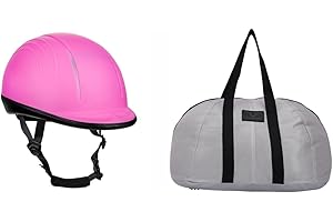 TuffRider Starter Equestrian Horse Riding Helmet with Mesh Helmet Bag with Assorted Color