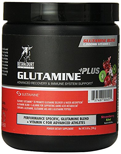 Betancourt Nutrition Glutamine Plus Dietary Supplement, Strawberry Kiwi, 240 Gram