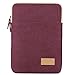 Kinmac 360° Protective Vertical Style Laptop Sleeve Case Bag with Pocket for MacBook Pro 14 inch and 14 inch-14.4 inch Screen Laptop (Wine Red Canvas)