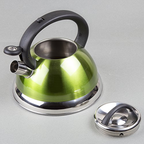 Creative Home Alexa Stainless Steel Whistling Tea Kettle with Aluminum