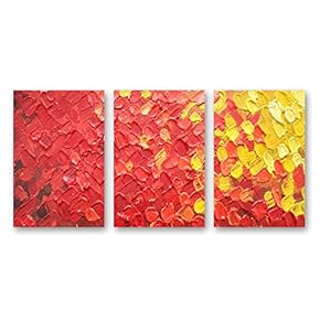 3 Panel Abstract Color Pictures Home Wall for...