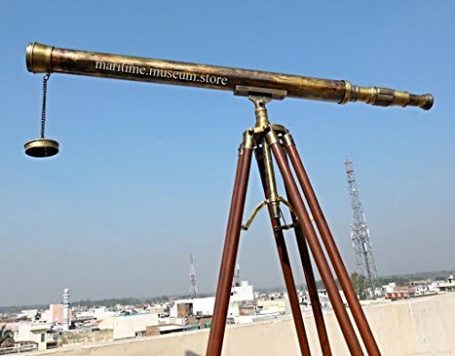 40'' superb power coated optics and clarity Brass Stand Telescope.C-3214