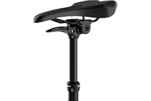 SAFORT SD78H-SUS Dropper Seatpost with Suspension, Lever-Actuated Height Adjustable Seat Post for Bicycle/EBIKE, 450mm Length