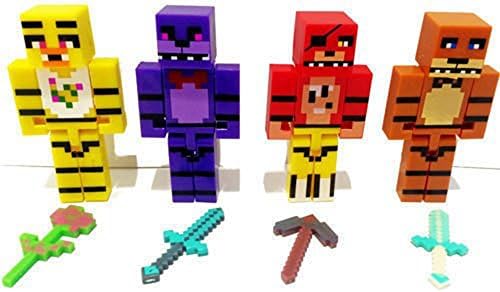 FNAF Five Nights at Freddy's Pixelated Figures 8pcs/set