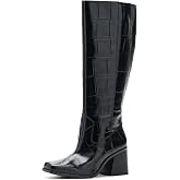Vince Camuto Women's Sangeti Stacked Heel Knee High Boot Fashion