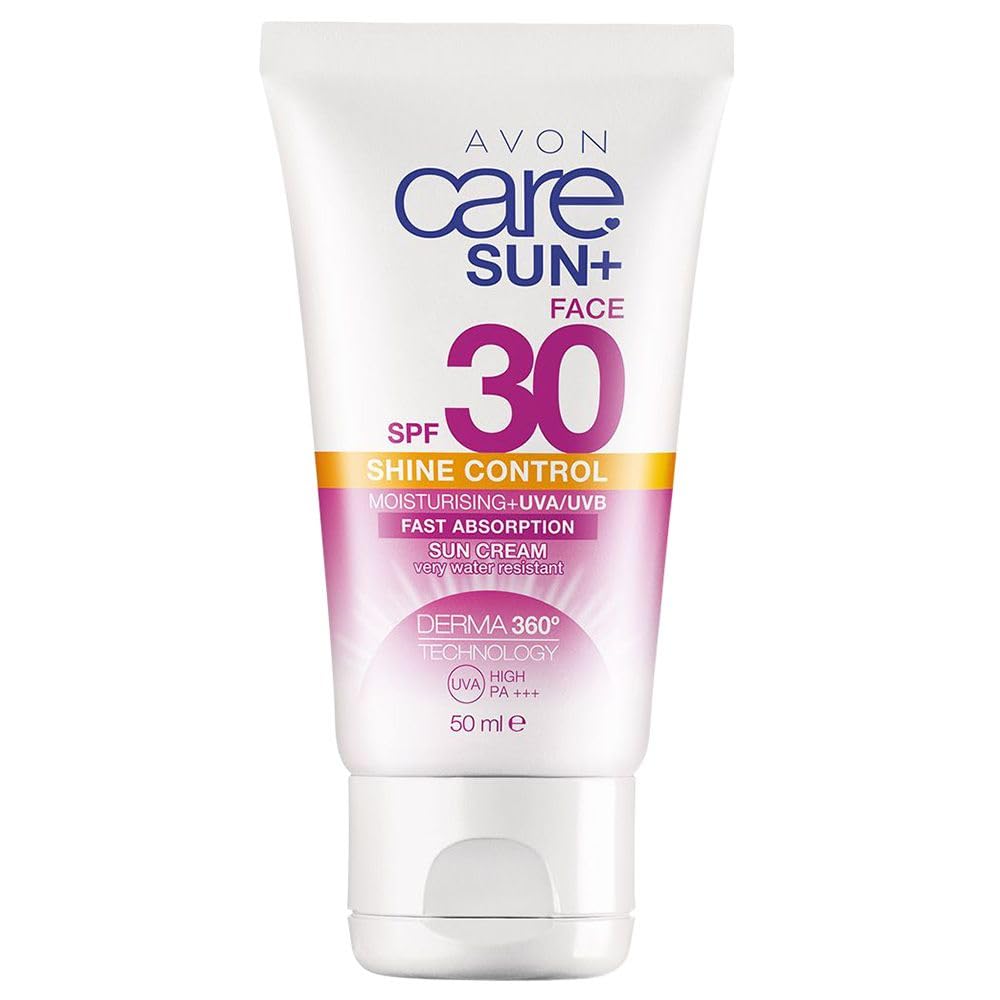 Avon Care Sun+ Shine Control Moisturising Face Cream Very Water Resistant Sun Cream SPF30