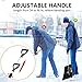 Micbox Snow Shovel with 46'' Adjustable Aluminum Handle 10.5'' Wide Blade Scoop Shovel, Digging Snow Removal Heavy Duty Snow Shovel Perfect for Car Driveway, Camping and Outdoor Emergency