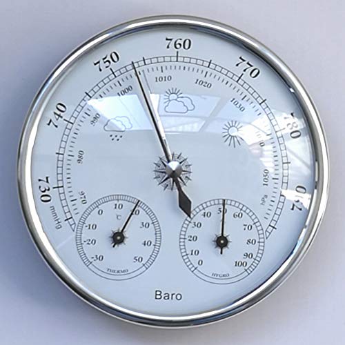 LIOOBO Dial Type Weather Station Barometer Thermometer Hygrometer Functions Measure Barometric