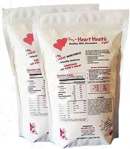 New Heart Healthy Whey Milk Nutritional Lactose Supplement (Pack of 2)