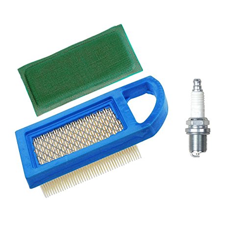 HIFROM Air Filter With 697292 Pre Filter Spark Plug for Briggs & Stratton Engines Replace 794421 697152 613022 650821 697775