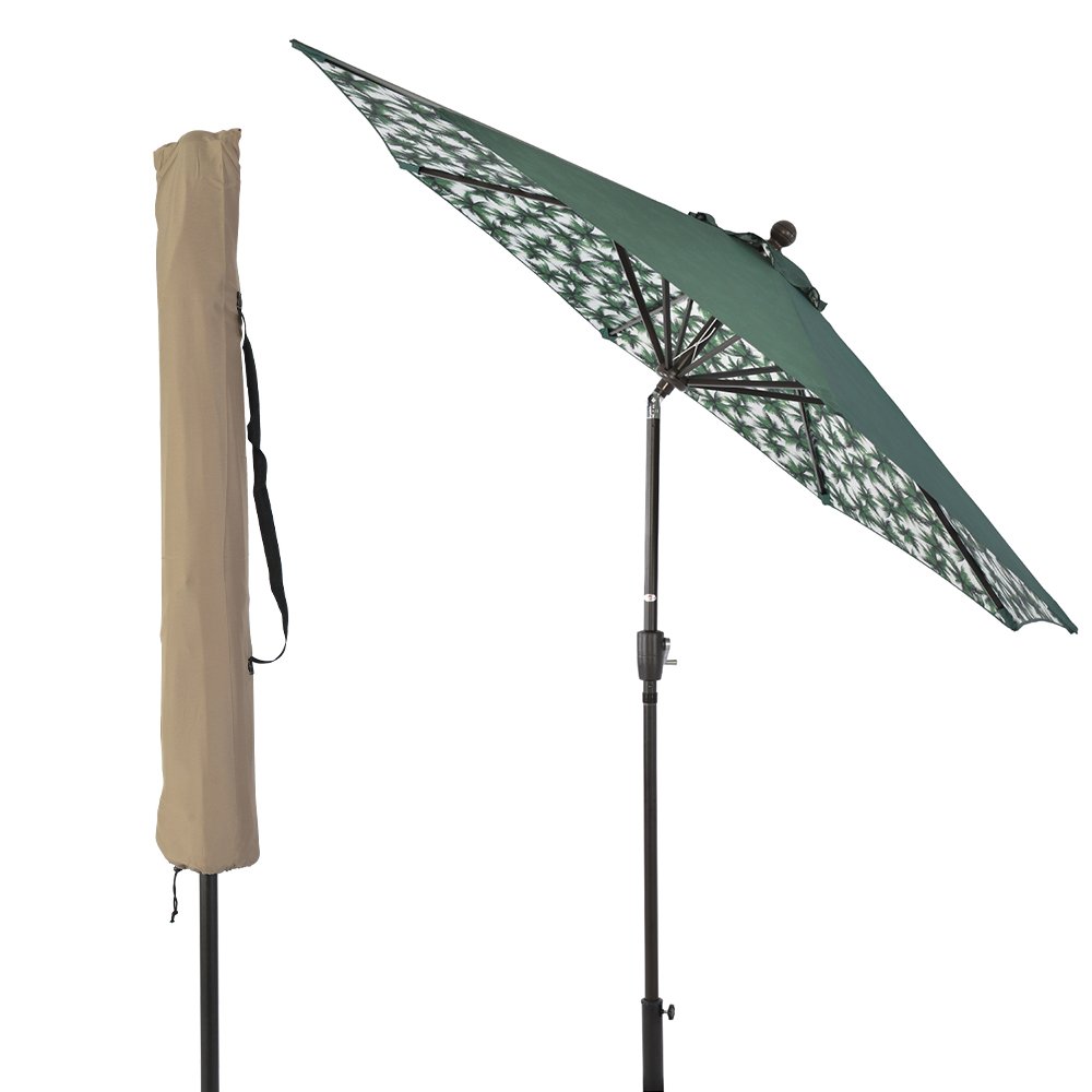 SUNLONO 9FT Patio Umbrella Outdoor Table Umbrella with 8 Sturdy Ribs