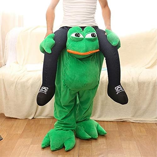 Selina Lou Sad Frog Ride On Me Mascot Costume Carry Fancy Party Funny Dress Adult Size