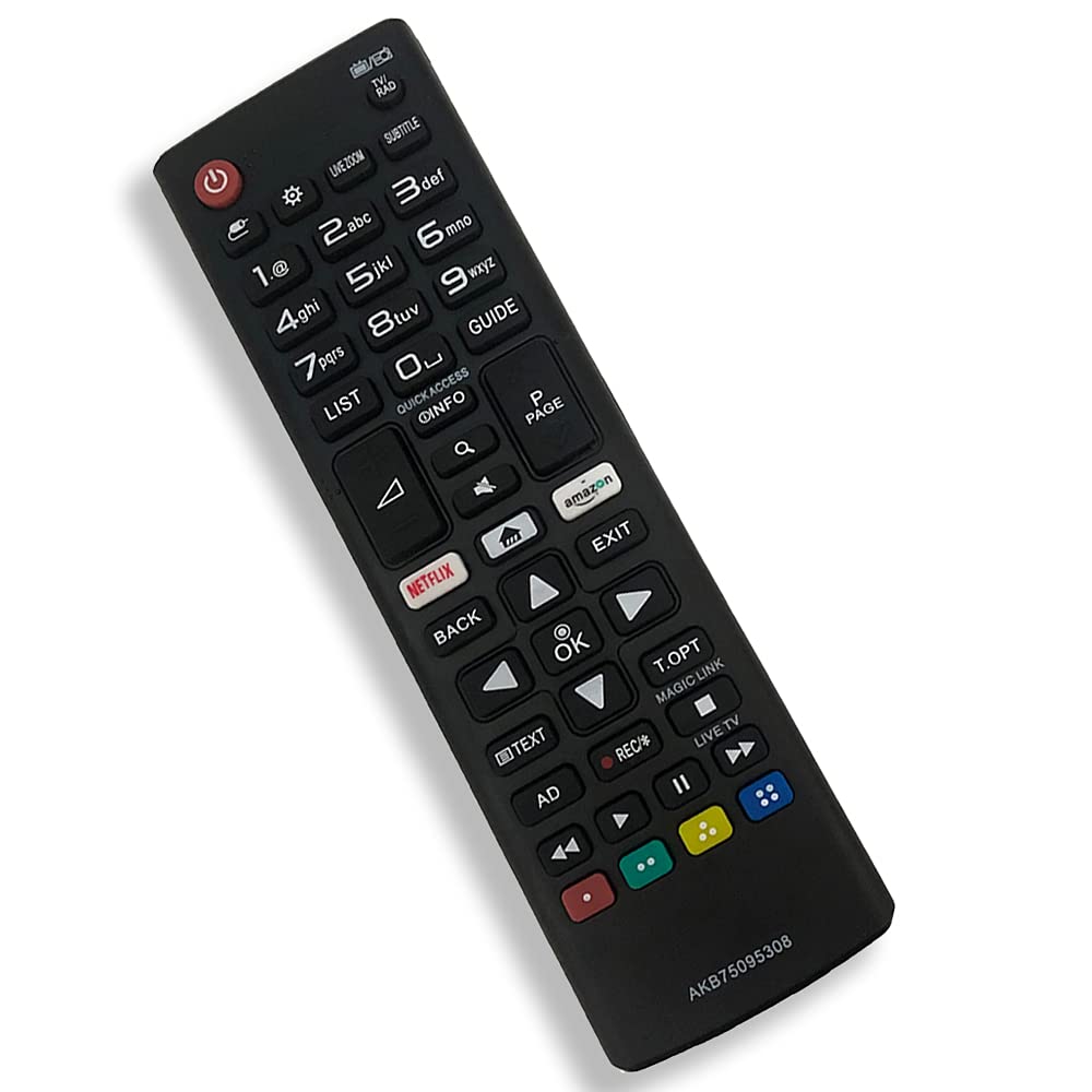 YOUKONG AKB75095308 Remote Control for LG Ultra HD TV with Netflix Amazon Buttons 43UJ634V 49UJ634V 55UJ634V 65UJ634V 43UJ6309 49UJ6309 60UJ6309 65UJ6309 43LJ614V 55UJ6307 60UJ6307 55UJ630V 49UJ630V