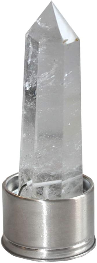 Aliyao Natural Crystal Water Bottle Healing Crystal Quartz BPA-Free Glass Water Bottle Leak Proof Gemstone Cup 550ml
