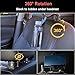 Car Hooks Headrest Hangers, ADINC 2 Pack Car Bag Hooks Hang Purse Grocery Bags with Phone Holder and Lock,Universal Vehicle Car Seat Hanger Backseat Headrest Hooks for Handbag Cloth Umbrellas etc