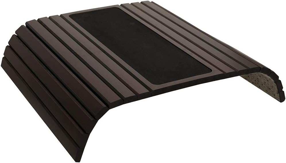 Sofa Arm Tray Table Slinky Secure/Flexible/Foldable Couch Tray Table with Non-Slip Mat for Drinks, Food, Phone or Remote. Sustainable Slinky Bamboo Design (16.5" L x 13.25" W x 0.4" H, Walnut Brown): Kitchen & Dining
