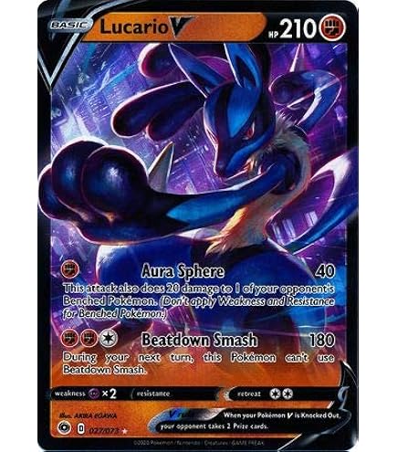 Amazon.com: Pokemon - Lucario VSTAR -SWSH291 - Black Star Promo