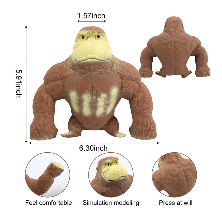 apaef Squishy Monkey Stretch Gorilla Figure Gorilla Latex Gorilla Soft